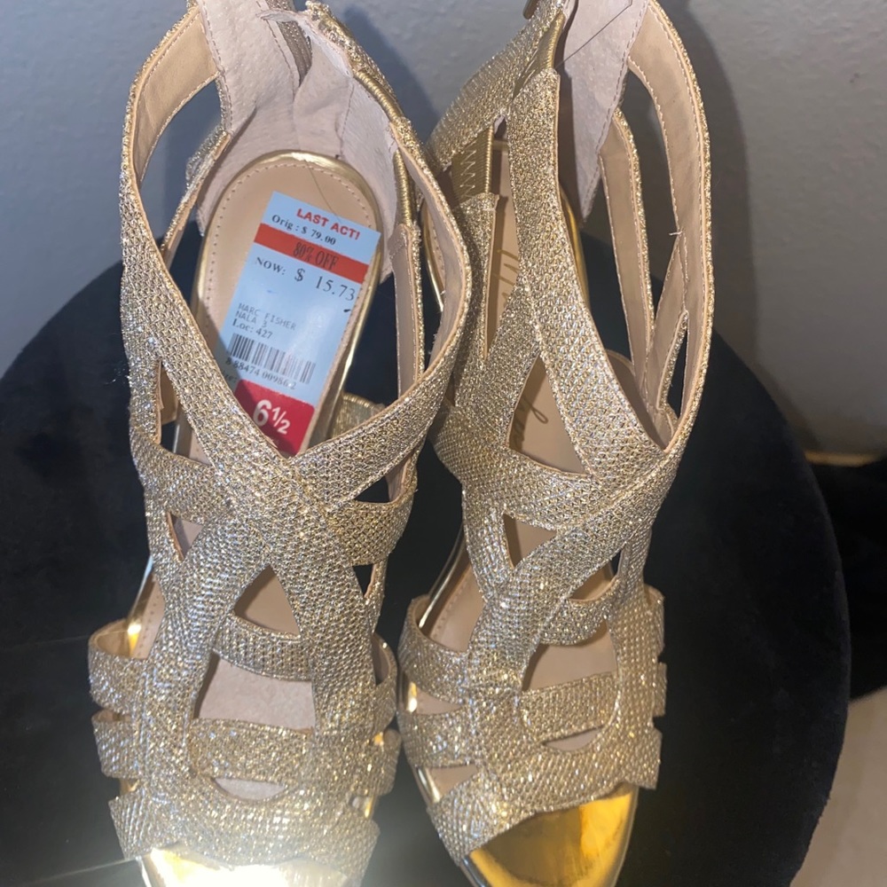 Gold heels